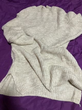 Vestido beige de punto