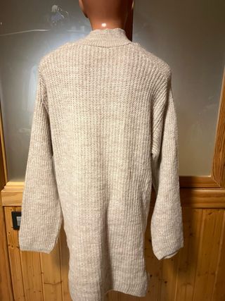 Vestido beige de punto