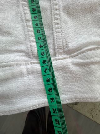 Cazadora vaquera blanca Mango mujer