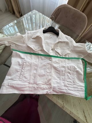 Cazadora vaquera blanca Mango mujer