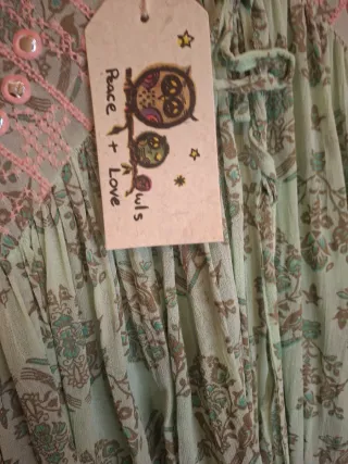 Vestido Peace Love ibicenco