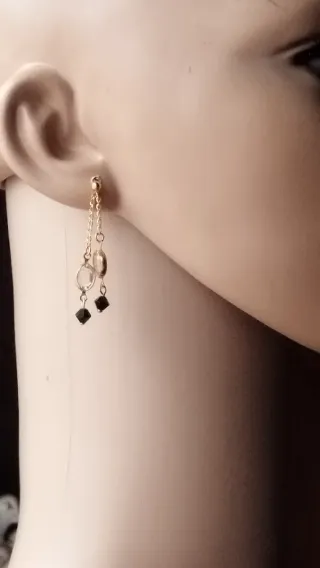Pendientes vintage baño de oro