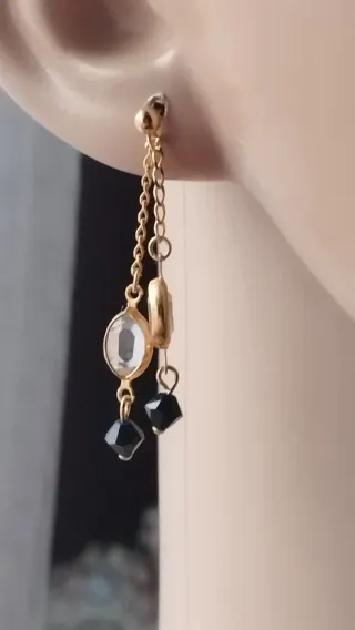 Pendientes vintage baño de oro