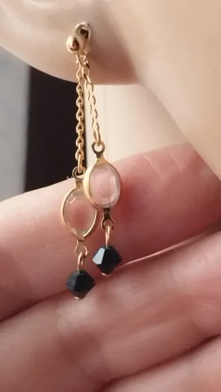 Pendientes vintage baño de oro