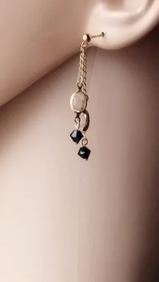 Pendientes vintage baño de oro