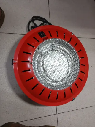 Calentador eléctrico redondo rojo