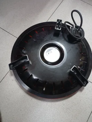 Calentador eléctrico redondo rojo