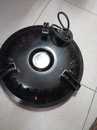 Calentador eléctrico redondo rojo