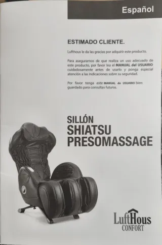 Sillón Shiatsu Presomassage Negro