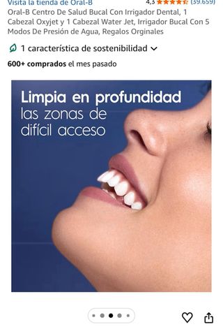 Oral-B Centro Salud Bucal Oxyjet Water Jet