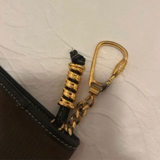 Cartera Loewe Marrón y Dorada