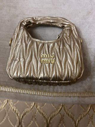 Borsa Miu Miu Dorato
