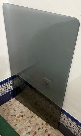 Cristal para mesa gris transparente 70x110cm