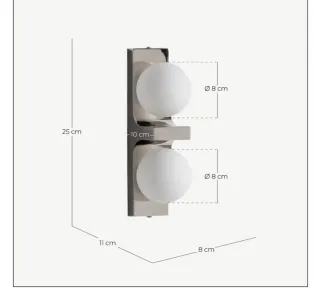 2 Aplique de pared moderno