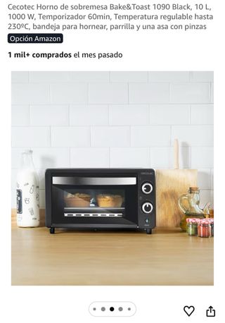Horno Cecotec Bake&Toast 1090 Negro
