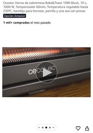 Horno Cecotec Bake&Toast 1090 Negro