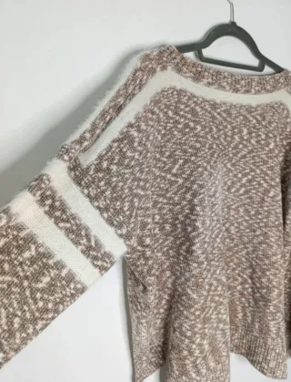 Jersey jaspeado tonos tierra
