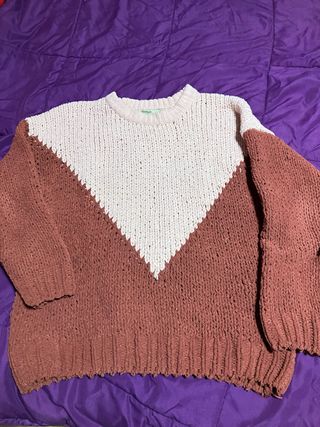 Jersey de punto con diseño chevron