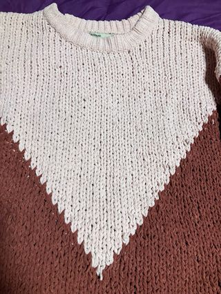 Jersey de punto con diseño chevron