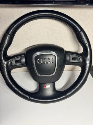 Volante Audi A3 A4 A5 Q5 Cuero Perforado Airbag