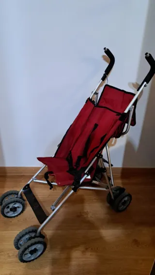 Silla de paseo paraguas roja