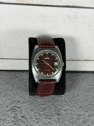 Reloj Nino Automático Suizo Marrón/Plata