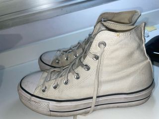 Converse plataforma blancas talla 39.5