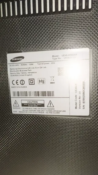 Despiece TV Samsung UE48J6300