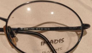 Montura de gafas vintage Imadis azul negra, marron