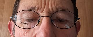 Montura de gafas vintage Imadis azul negra, marron