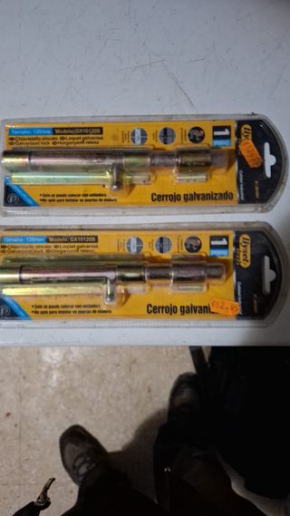 Cerrojo Galvanizado 120mm GX101208