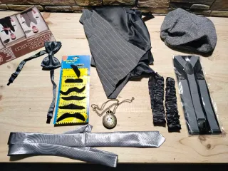 Disfraz Gatsby años 20 Chaleco con Accesorios   M