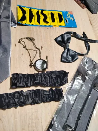 Disfraz Gatsby años 20 Chaleco con Accesorios   M