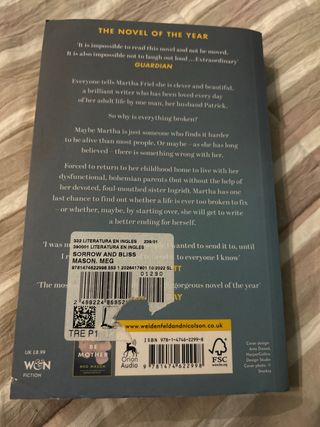 Sorrow and Bliss: Shortlisted for the Women’s P...