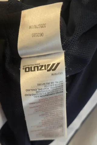 Mizuno tuta uomo L completa bianco/blu poco usata