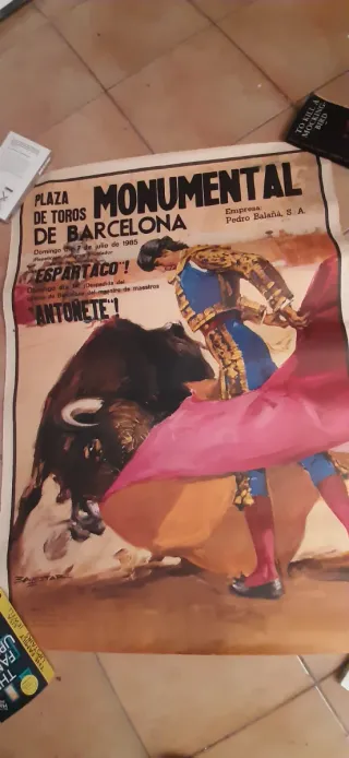 Cartel Taurino Monumental Barcelona 1985