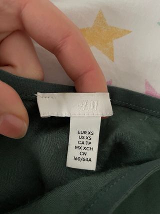 Falda H&M satén verde