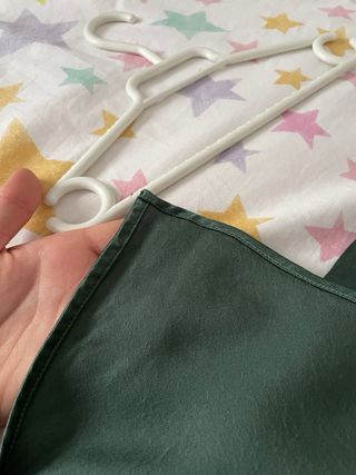 Falda H&M satén verde