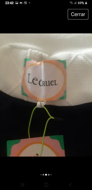 Cazadora bomber azul y blanca