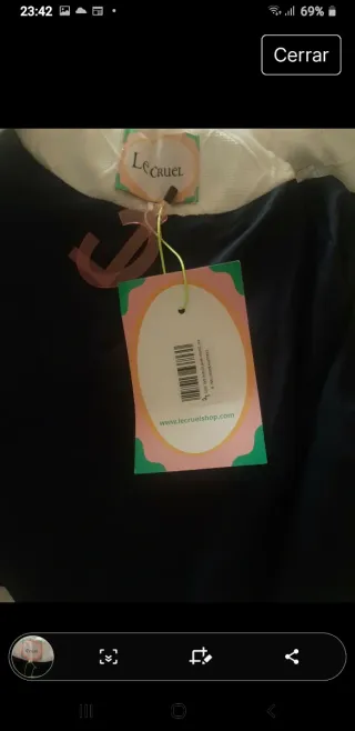 Cazadora bomber azul y blanca