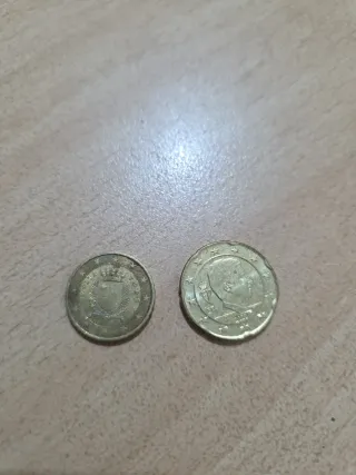 Monedas 10 y 20 céntimos Euro