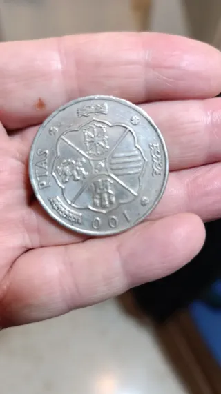 100 Pesetas Plata 2001
