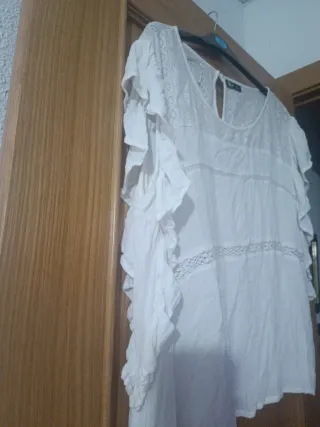 Blusa  blanca talla L