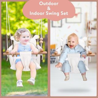 Columpio de diseño tela y madera