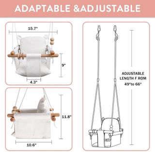 Columpio de diseño tela y madera