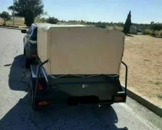 210x130 remolque con toldo y arquillos doble eje