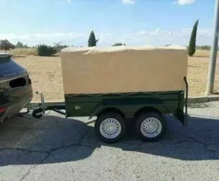 210x130 remolque con toldo y arquillos doble eje