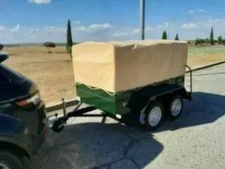 210x130 remolque con toldo y arquillos doble eje
