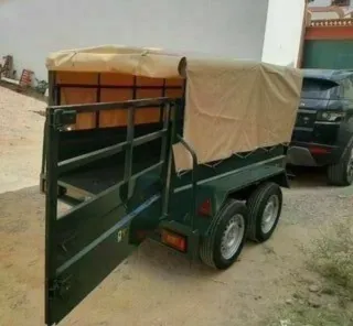 210x130 remolque con toldo y arquillos doble eje