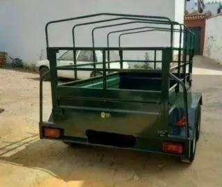 210x130 remolque con toldo y arquillos doble eje